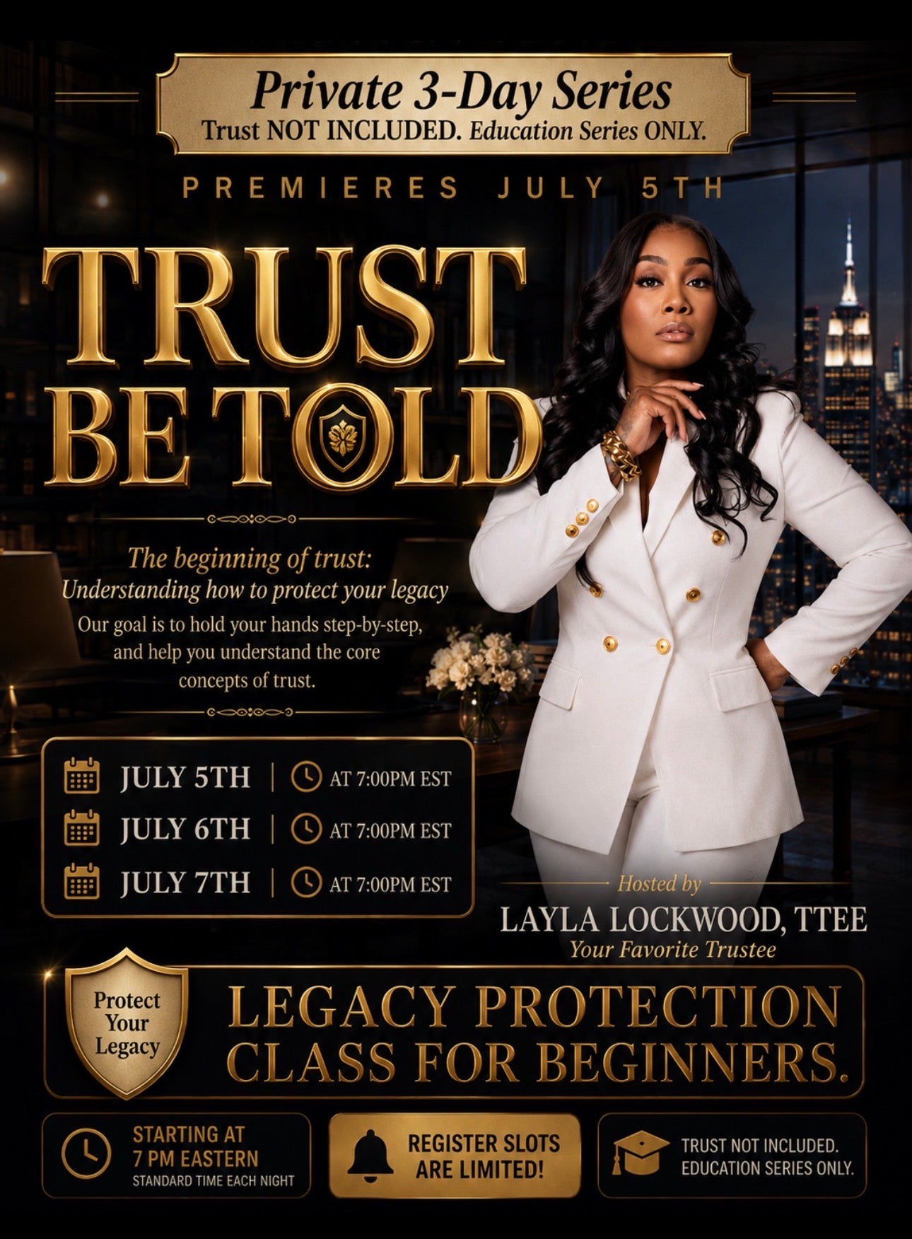 TRUST BE TOLD LIVE 3 DAY SERIES